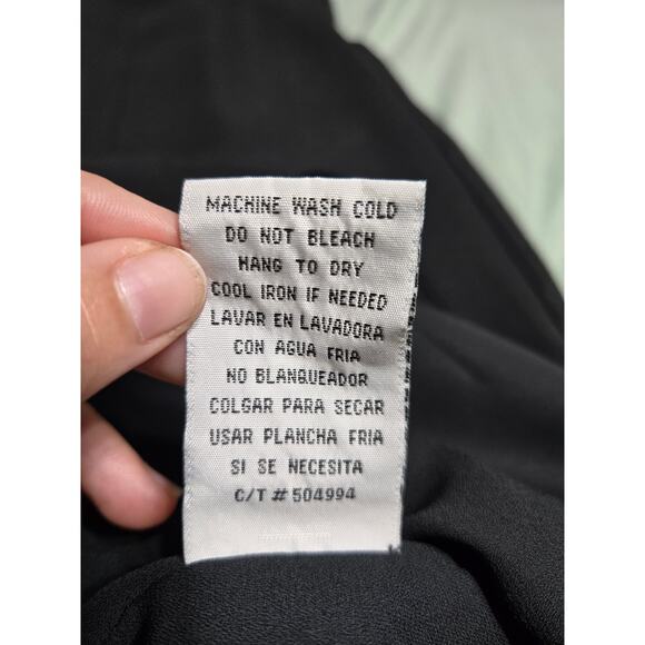 Danny and Nicole New York size 10 women's black maxi dress with sheer overlay - Picture 7 of 9